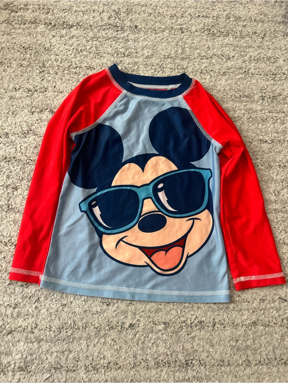 Disney Mickey Mouse Long Sleeve Rashguard size 4T
